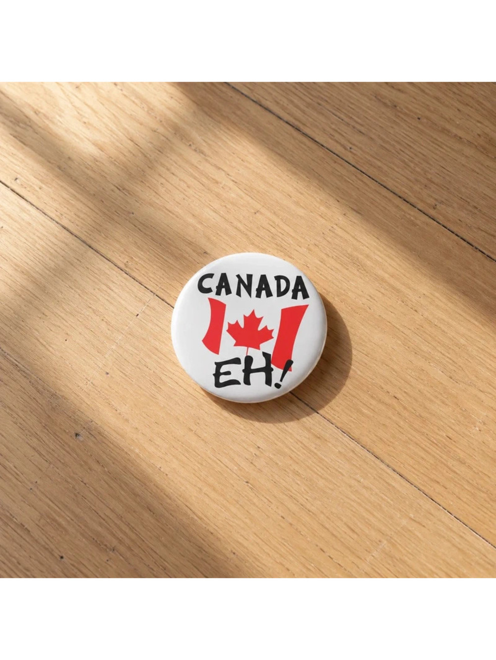 Canada EH Maple Leaf Canadian Flag Souvenir Button Pin Badge Travel Gift